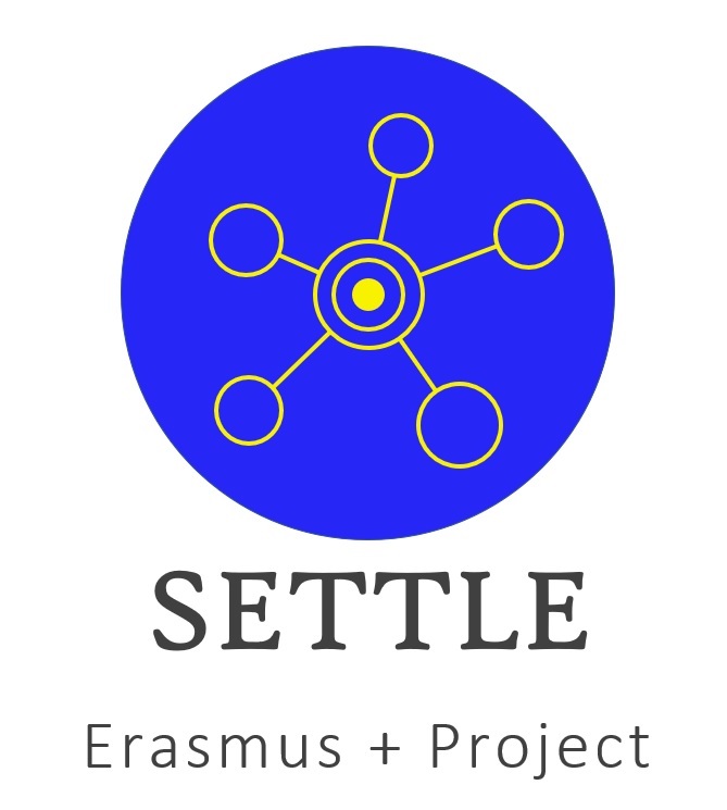 Logo SETTLE 1 amarillo y azul EU vs3